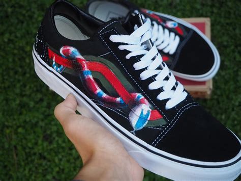 vans old skool snake gucci|Gucci x Vans vault.